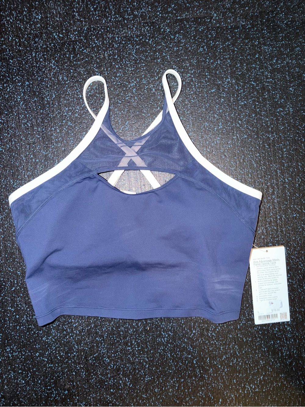 Lululemon Ace Advantage Mesh Panel Tennis Tank